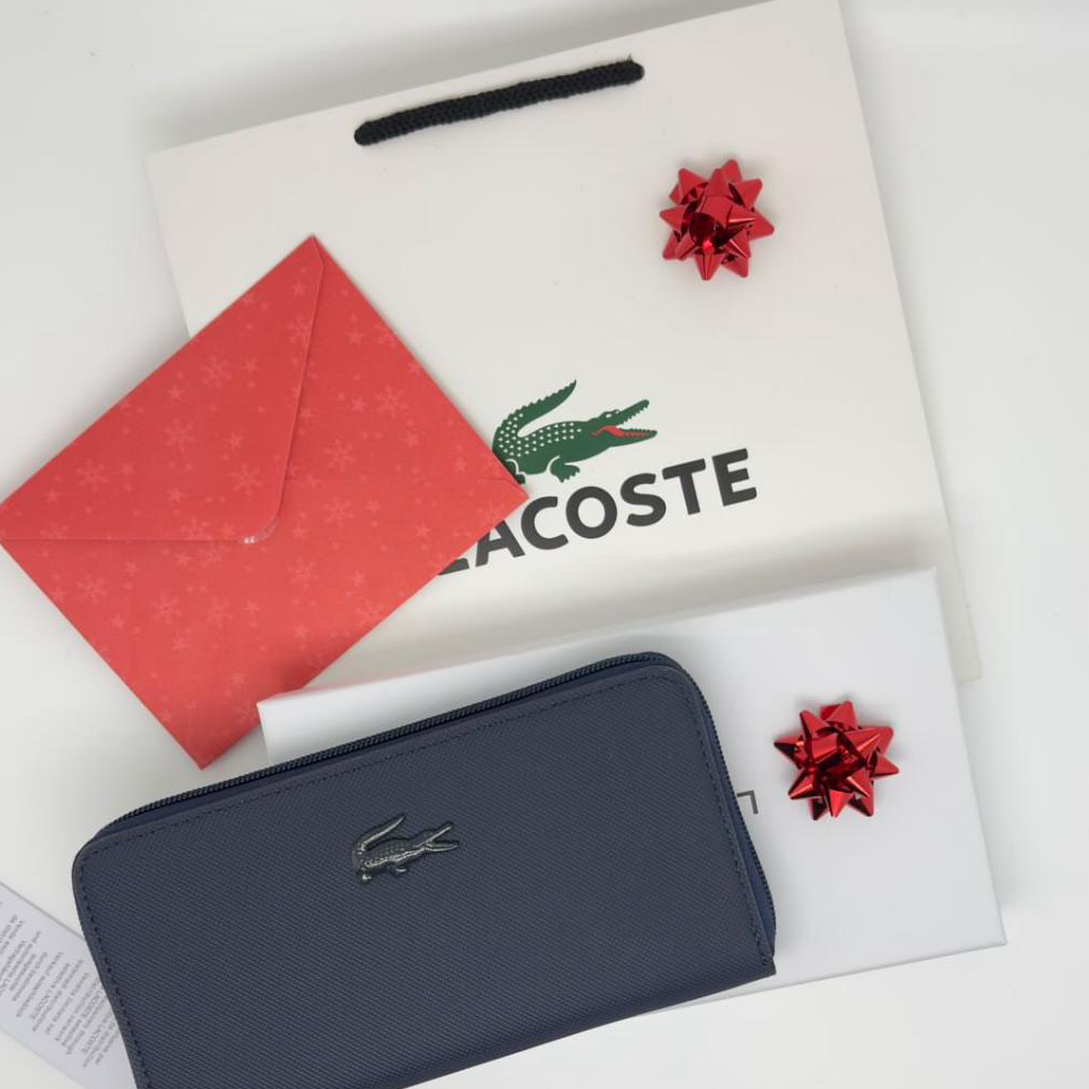 LACOSTE WALLET DARK BLUE