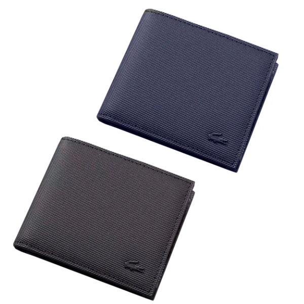 LACOSTE WALLET BLACK AND BLUE