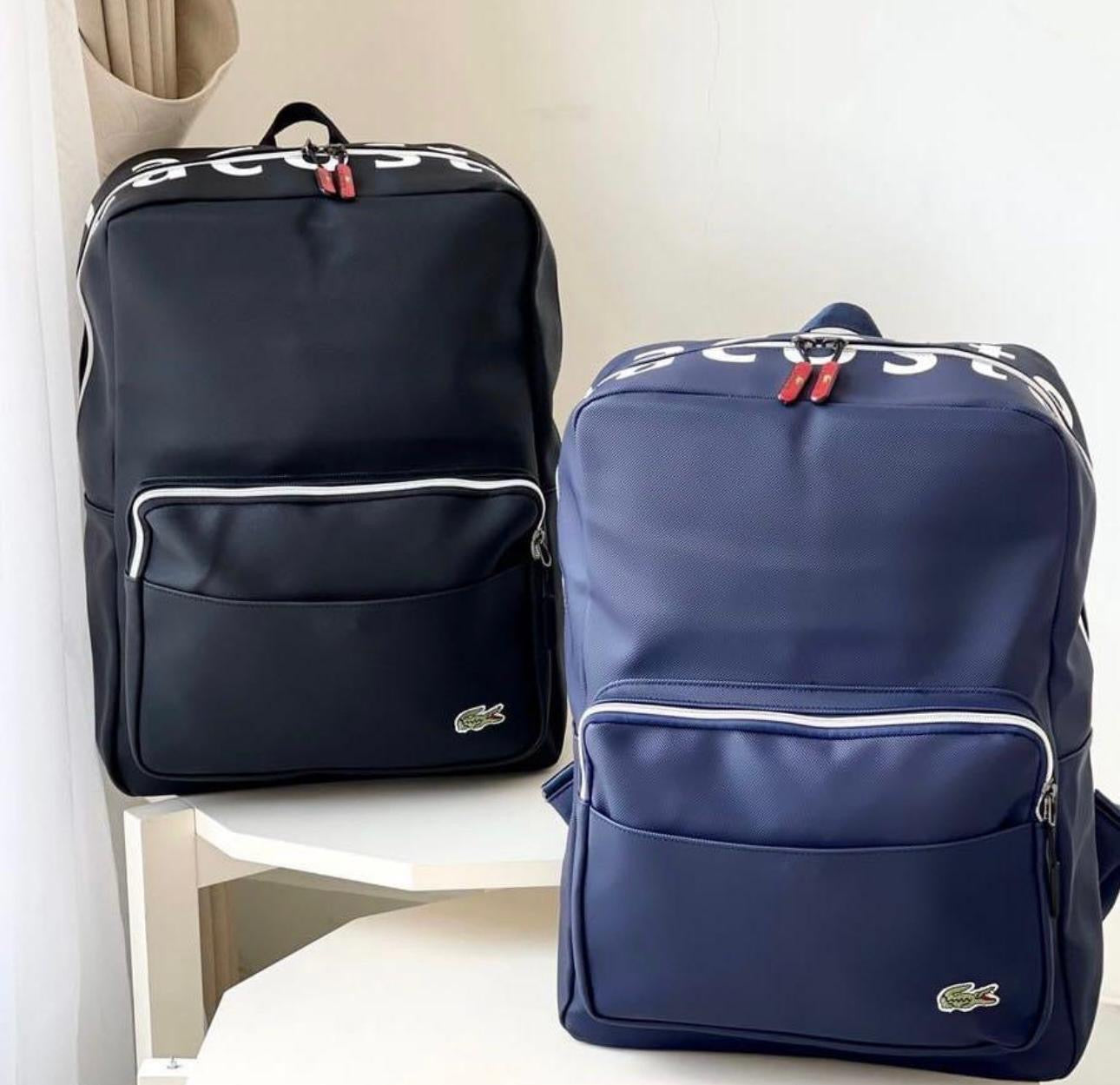 LACOSTE BACK PACK BLACK/NAVY