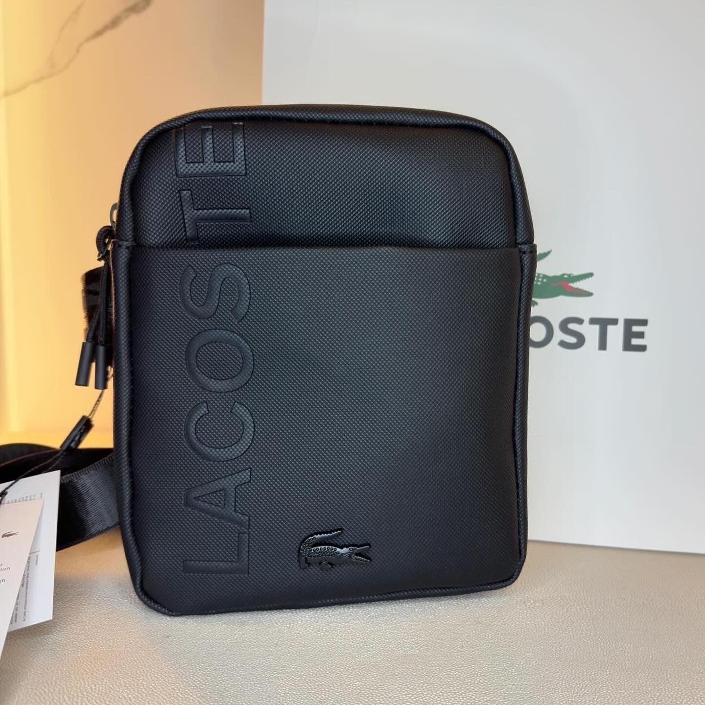 LACOSTE CROSS BAG BLACK