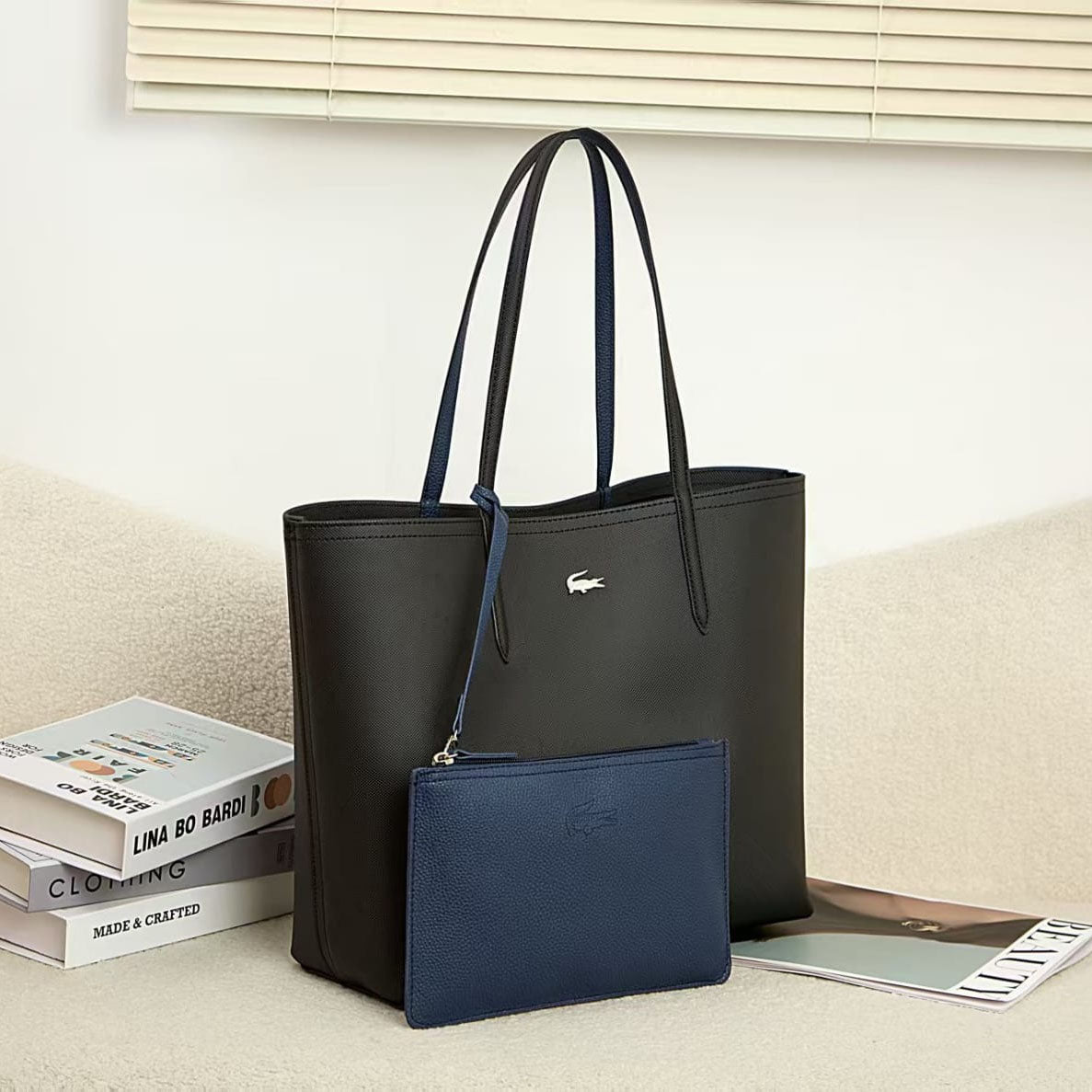 ANNA REVERSIBLE BLACK / DARK BLUE