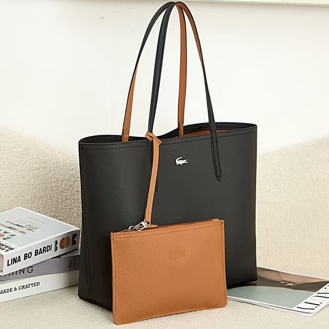 ANNA REVERSIBLE BLACK / CAMEL